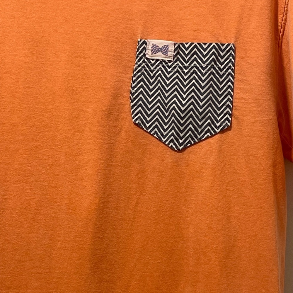 The Frat Collection Orange Short Sleeve Tee Vibrant Style - Picture 2 of 4